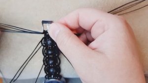 МК браслета на ⌚. Часть 3.(заключительная). Микромакраме.