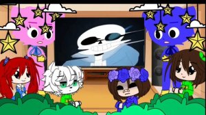 Реакция "Poppy Playtime" и "Андертейл" на песню Санса()Gacha Club()