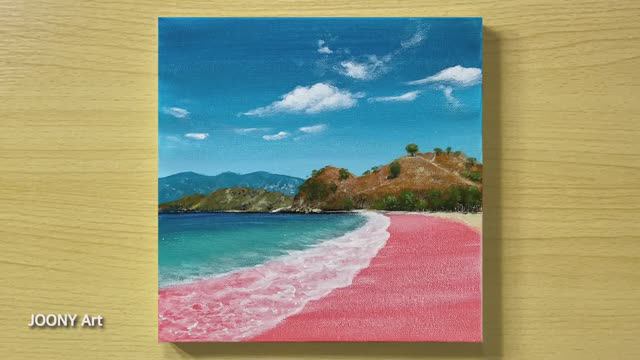 Рисуем морской пейзаж акрилом / Пошаговый мастер-класс смотреть онлайн