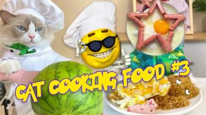 Кот готовит еду #3 (funny cat cooking actions) Рецепты от кота