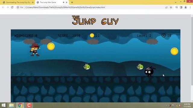 The Jump Guy Game in JavaScript смотреть онлайн