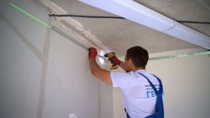 Установка натяжного потолка ГЕНВИК