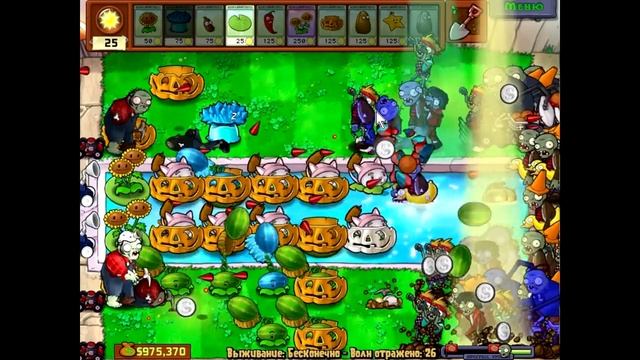 Plants vs. Zombies - Серия 70 (Выживание-бесконечно. Часть 4) смотреть онлайн