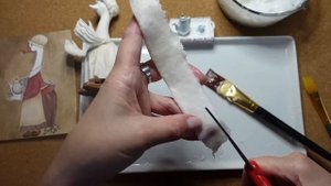 DIY Tutorial miniature spun cotton toy "Mrs. Goose" (Part 6). МК ватная игрушка " Гуся" (Часть 6)