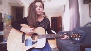Кавер.На гитаре.Пикник -Из мышиловки. Гитаристка