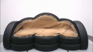 Красивая мебель из автомобильных шин.