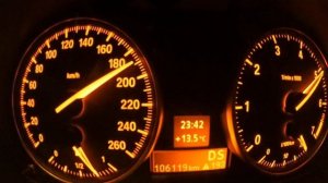 BMW e90 320i(156 hp) LCI разгон 0-210 км/ч