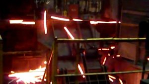 Прокатный стан 280. Работа ножниц.