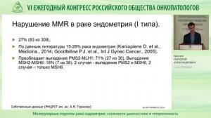 Молекулярные подтипы рака эндометрия сложности диагностики и гетерогенность