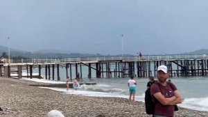 ПЛЯЖ В НОВОМ АФОНЕ. АБХАЗИЯ В ОКТЯБРЕ 2020