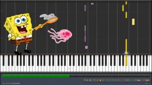 Spongebob Jellyfish jam - piano tutorial - easy