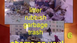Урок 6.4 Название мусора на английском
