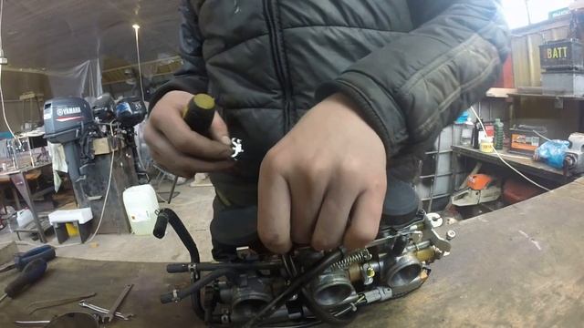 Чистка карбюратора снегохода Yamaha RS Viking Professional 2015 Некоторые нюансы смотреть онлайн