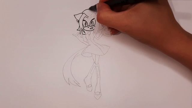 Как нарисовать КОШКУ АНИМЕ ИЗ СОНИКА/1163/How to draw an ANIME CAT FROM SONIC THE HEDGEHOG смотреть онлайн