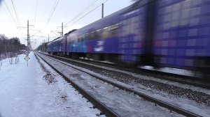 Электропоезд ЭП2Д-0082 (ЦППК) скоростной пригородный поезд "РЭКС-экспресс" №7179 Крутое - Москва.