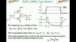 Problem on CMOS Inverter - GATE 1999 ECE - (5 Mark) (Electronic Devices) - (www.egate.ws)