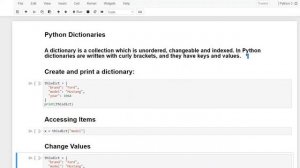 Python Dictionary