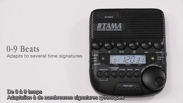 Présentation RW200 RHYTHM WATCH - Le métronome programmable смотреть онлайн