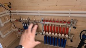 Теплый пол и радиаторное отопление на даче. Котел на сжиженом газе. #отоплениенадаче #водоснабжение