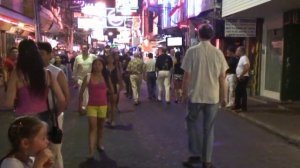 Таиланд ,  улица красных фонарей в Pattaya, Walking street.Tourizm