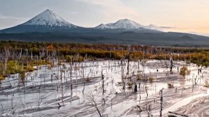 Камчатка, завораживающий вид в полете, музыка для релакса и отдыха, крепкий сон