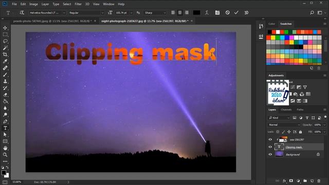How to create a Clipping mask in Photoshop (Lesson 30) смотреть онлайн