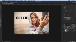 Как поместить текст за объектом в Фотошопе | Фотошоп для начинающих