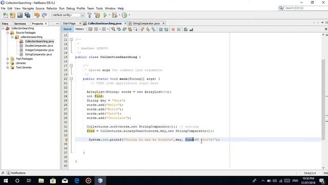 Java Programming Tutorial (TAGALOG VERSION) - #40 Collections.binarySearch on other data types Java