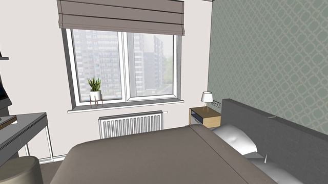 Евродвушка в ЖК Артлайн 32 м²