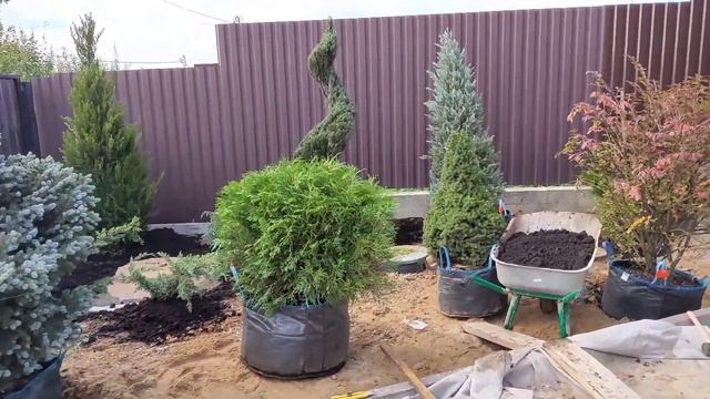 Участок на склоне. (Часть 5)Обустройство участка вокруг дома. смотреть онлайн