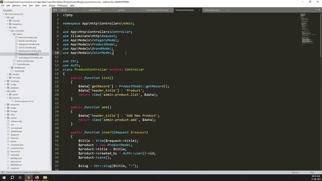#20 Product Data Store in Database using Laravel | Laravel 10 E-Commerce