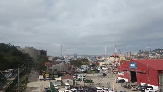 Забираем BMW X5 с порта.Япония-Владивосток.