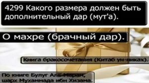 4299 Какого размера должен быть дополнительный дар мут'а