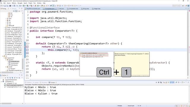 22 - Combinaison de comparateurs avec des méthodes factory et des méthodes par défaut смотреть онлайн