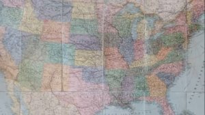 Старая карта Соединённых Штатов Северной Америки, Old map of the United States of North America