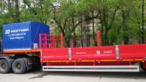 Обзор на высокорамный трал HARTUNG грузоподъемностью 41 тонна