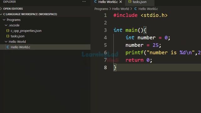 How to set up Visual Studio Code for Executing and Debugging C Programs | Tutorial in Hindi смотреть онлайн