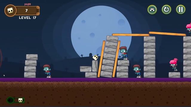 Angry Zombies | Full Game Playthrough (30 Levels) смотреть онлайн