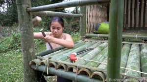 Full Video 30 Day Solo Camping, Build a House And Live Alone | Bushcraft w/ Quynh's