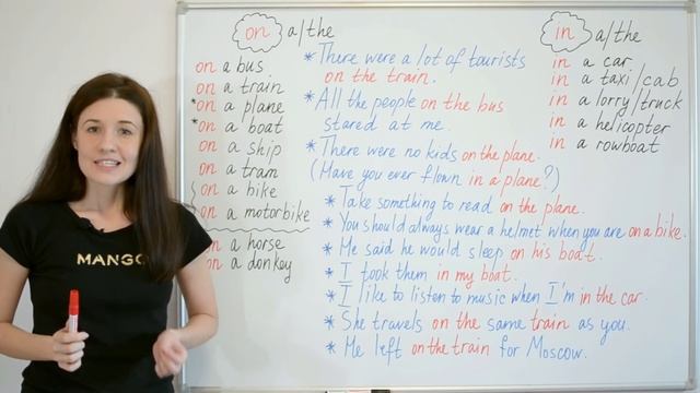 Предлоги и транспорт + 5 фразовых глаголов с get на тему транспорта. смотреть онлайн