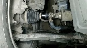Замена передней стойки стабилизатора Hyundai Accent 1.4 L 2012г