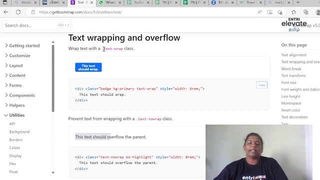 Bootstrap | Use of Text Properties | Episode 4 | Tamil | Entri Elevate
