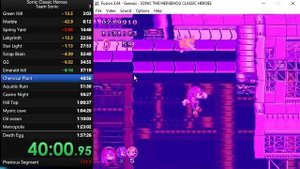 Sonic Classic heroes speedrun