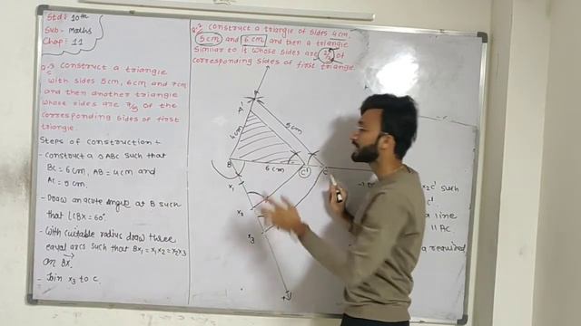 std 10 maths chap 11 (construction) Ex - 11.2 Que - 7,8 ncert solution jaydip sir maths mania
