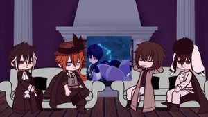 bsd react to atsushi as scaramouche |rus|eng|