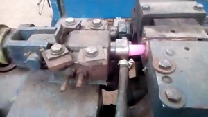 Высадка головок на арматурных стержнях