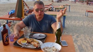 Еда на пляже в Индии южный Гоа. Цены на еду на пляже южный Гоа.