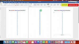 How To Delete Blank Page In Word MAC