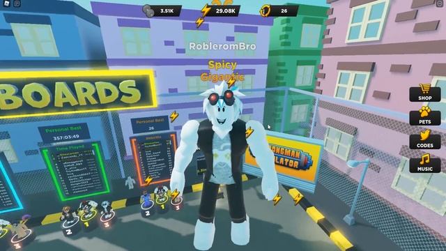 САМЫЙ СИЛЬНЫЙ СТРОНГМЕН ПОПАЛ В ТОП МИРА! ROBLOX Strongman Simulator смотреть онлайн