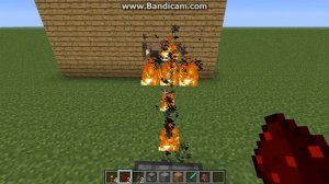 как сделать огнемёт в майнкрафт